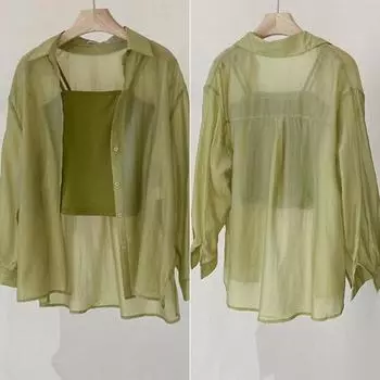 Летняя рубашка от солнца с лацканами, однобортная однобортная однотонная рубашка свободного покроя с кондиционером 2XL белый