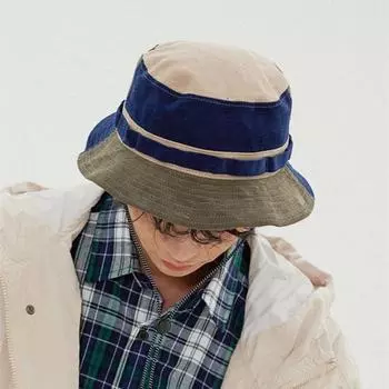 Летняя рыбацкая шляпа контрастного цвета, складная унисекс, защита от солнца, анти-УФ-портативная, для кемпинга, пляжа, путешествий, сада, солнцезащитная кепка темно-синий