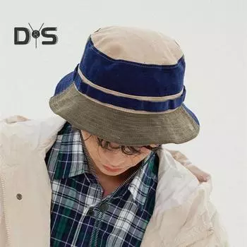 Летняя рыбацкая шляпа контрастного цвета, складная унисекс, защита от солнца, анти-УФ-портативная, для кемпинга, пляжа, путешествий, сада, солнцезащитная кепка темно-синий