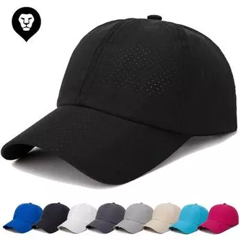 Летняя сетчатая дышащая быстросохнущая кепка мужская повседневная бейсболка для спорта на открытом воздухе женская модная кепка Adjustable белый