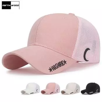 Летняя сетчатая кепка NORTHWOOD для мужчин и женщин, дышащая сетчатая шляпа в стиле хип-хоп, шляпа для папы 55-60 cm бежевый