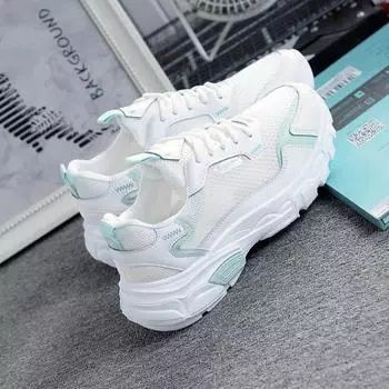 Летняя сетчатая корейская версия спортивной обуви женская летняя дышащая сетчатая обувь Harajuku женские маленькие белые туфли универсальные студенческие новые модные 35