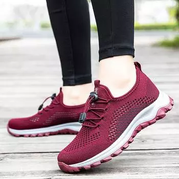 Летняя сетчатая обувь для папы, сетчатые дышащие сетчатые кроссовки, полые дедушкины туфли для ходьбы, обувь для мамы и старика, женская обувь 36