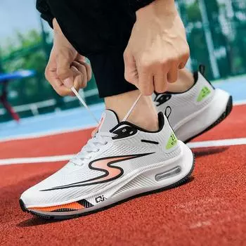 Летняя сетчатая поверхность, дышащая, легкая, мягкая подошва, студенческая повседневная спортивная обувь, амортизирующая, суперлегкая, кроссовки для бега 43