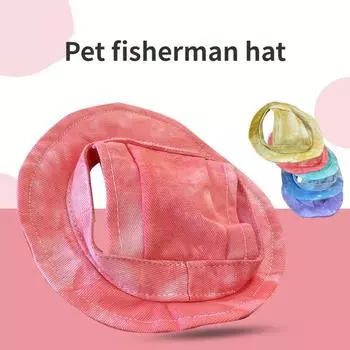 Летняя шапка для собак, специальная рыбацкая шапка для кошек, износостойкая и дышащая, универсальный головной убор для кошек, товары для домашних животных, четыре сезона S розовый