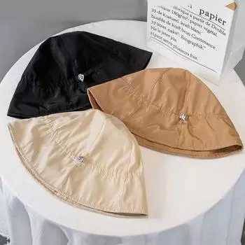 Летняя широкополая шляпа-ведро с солнцезащитным кремом для женщин, рыболовов, кепки с завязками, шляпа-ведро для отдыха на природе хаки