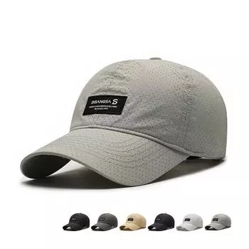 Летняя шляпа, легкая уличная защита от солнца, быстросохнущая кепка, мужская бейсболка с солнцезащитным козырьком для бега чёрный