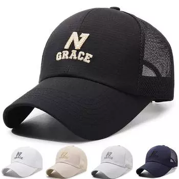 Летняя шляпа мужская спортивная бейсболка для рыбалки на открытом воздухе защита от солнца сетчатая бейсболка мужская шляпа от солнца белый