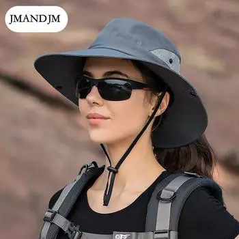 Летняя шляпа от солнца для улицы, дышащая шляпа от солнца, складная солнцезащитная шляпа для лица, женская шляпа-ведро с дыркой в виде конского хвоста