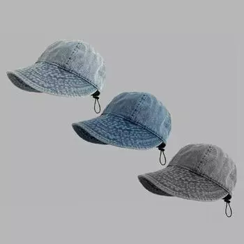 Летняя шляпа от солнца с широкими полями для женщин, панама для девушек и женщин, защита от ультрафиолета, регулируемая, для пляжа, кепки-панамы с хвостиком синий