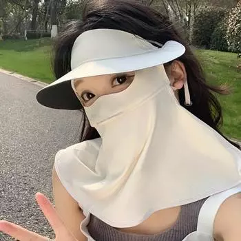 Летняя шляпа от солнца с защитой лица, складная пляжная шляпа, сплошной цвет, ледяной шелк, защита от солнца, дышащая, быстросохнущая шляпа розовый