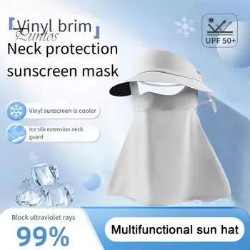 Летняя шляпа от солнца с защитой лица, складная пляжная шляпа, сплошной цвет, ледяной шелк, защита от солнца, дышащая, быстросохнущая шляпа розовый