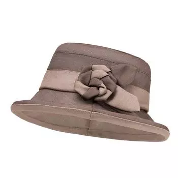 Летняя шляпа рыбака для мамы, шляпа-ведро с бантом для среднего и пожилого возраста, шляпа от солнца и солнечного света кофейный