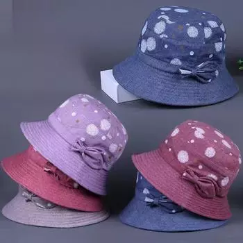 Летняя шляпа рыбака, шляпа для тазика, шляпа для защиты от солнца для женщин и пожилых людей среднего возраста, весенняя и осенняя шляпа для защиты от солнца, шляпа для женщин и матерей, шляпа для пожилых бабушек из ткани One Size