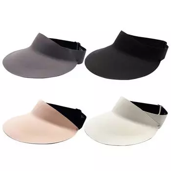 Летняя шляпа с солнцезащитным козырьком, защита от ультрафиолета, пустая бейсбольная кепка от солнца, складная для женщин темно серый