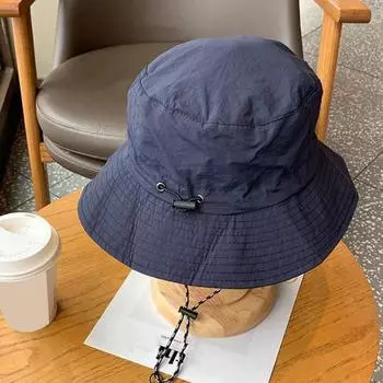 Летняя шляпа унисекс с пряжкой, водонепроницаемый купольный верх, ветрозащитный ремешок на шнуровке, защита от солнца, защита от ультрафиолета, однотонная кепка для отдыха на открытом воздухе, рыбалка, кемпинг армия зеленый