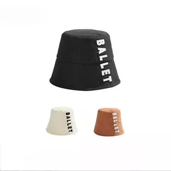 Летняя шляпа-ведро с изображением лица, маленькие буквы, женская корейская версия шляпы рыбака Tide all casual, шляпа для отдыха на открытом воздухе, солнцезащитная шляпа One size fits most adults (56-59cm)