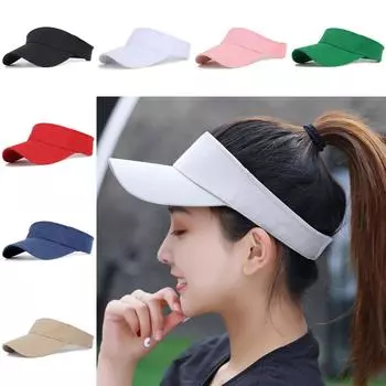 Летняя солнцезащитная кепка унисекс, однотонная солнцезащитная кепка для спорта на открытом воздухе, повседневная шляпа от солнца, теннисная шляпа, бейсболка, козырек для гольфа