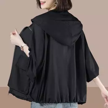 Летняя солнцезащитная одежда, куртка женская, большой размер, тонкий дышащий кардиган, солнцезащитное пальто, женский топ XXXXL