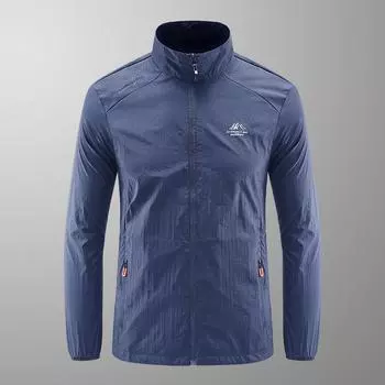 Летняя солнцезащитная одежда, мужская ультратонкая дышащая одежда из ледяного шелка, водонепроницаемая и с защитой от ультрафиолета, одежда для рыбалки больших размеров M