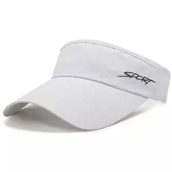 Летняя солнцезащитная пустая шляпа для мужчин и женщин, регулируемая дышащая шляпа, головной убор для бега, кепка Tenn W3L9 White-1pc