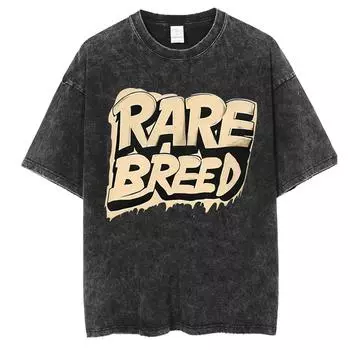 Летняя стираная футболка для мужчин и женщин, хлопковая свободная футболка с круглым вырезом, свободного покроя, мужская корейская футболка Y2k, повседневная винтажная футболка с коротким рукавом S чёрный