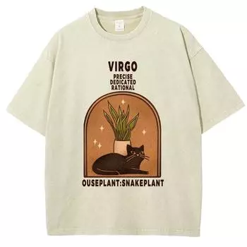Летняя стираная футболка с принтом кота из хлопка, дышащая и удобная, с коротким рукавом, унисекс, повседневная одежда для поездок на работу, Y2K S