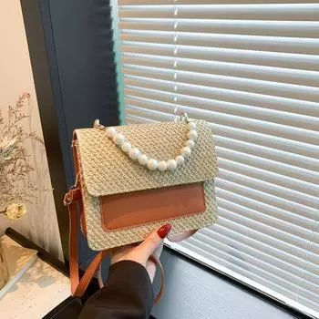 Летняя сумка 2024 года, новая модная женская сумка, простая сумка-мессенджер в иностранном стиле, модная простая маленькая квадратная сумка для женщин белый