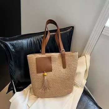 Летняя сумка через плечо, модная и простая сумка, сумка через плечо и сумка большой вместимости белый