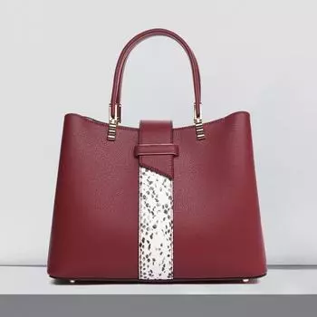Летняя сумка из натуральной кожи, женская сумка на одно плечо, сумка для мамы, сумка для свекрови, большая вместимость, сумка через плечо бордовый