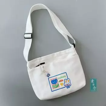 Летняя сумка-мессенджер для милых детей, минималистичная, маленького размера White {White Hanging Chain for Rabbit Hardware}