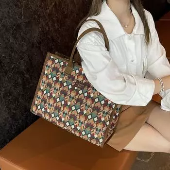 Летняя сумка-тоут Bohemia для женщин, новая легкая и универсальная модная сумка большой вместимости на одно плечо для поездок на работу