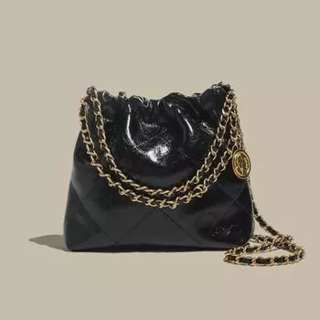 Летняя сумка-ведро Diamond Bucket Tote 2024 года — универсальная сумка через плечо и через плечо с шикарным дизайном серебряный