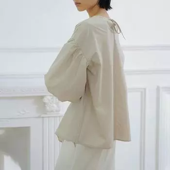 Летняя свободная рубашка с рукавами-фонариками, женская хлопковая майка с V-образным вырезом и большим вырезом M чёрный