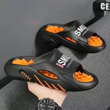 Летняя тенденция 2024 года: уличная одежда с ощущением наступления на экскременты, противоскользящие сандалии на толстой подошве, уличные пляжные сандалии 38-39 белый