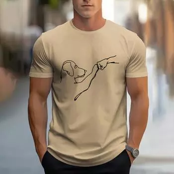 Летняя теннисная футболка с круглым вырезом, модный принт, красивая, с коротким рукавом, теннисная мужская, повседневная, свободная, классическая, простая, спортивная одежда S