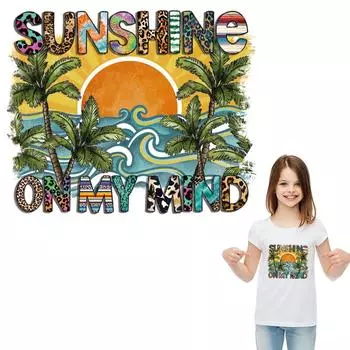 Летняя термонаклейка для мужчин и женщин, солнцезащитные толстовки «сделай сам», наклейки для одежды, термопресс, аппликация, нашивки на футболку Ropa