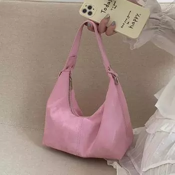 Летняя Текстурная Сумка Подмышки Для Женщин Твердые Универсальные Сумки Через Плечо На Одно Плечо Новые Мягкие Сумки Облака Женский Кошелек (20cm<Max Length<30cm)