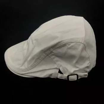 Летняя тонкая белая универсальная восьмиугольная шляпа в стиле ретро, женская простая литературная художница, берет, банджи, дискотека, крутая шляпа M56-58cm