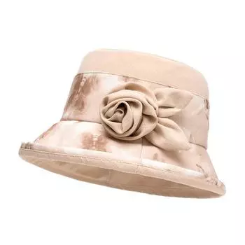 Летняя тонкая шляпа для мамы, анти-ультрафиолетовая, солнцезащитная, с цветком, для путешествий, солнцезащитная шляпа, женская шляпа рыбака бежевый
