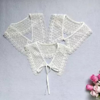 Летняя юбка, маленькая шаль, украшение на вырез, поддельный воротник, воротник для женщин, поддельный воротник, универсальный модный воротник