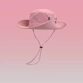 Летняя уличная дышащая защита от солнца альпийская кепка для пешего туризма, горного кемпинга, солнцезащитная шляпа, шляпа-ведро для рыбалки, мужская и женская Pink M(56-58cm)