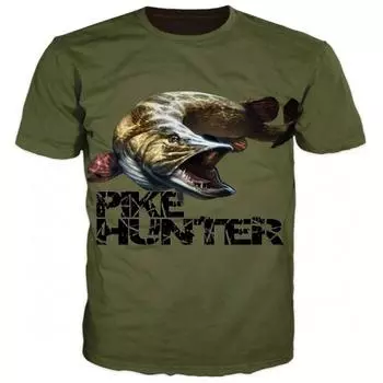 Летняя уличная футболка с принтом карпа 3D для рыбалки, мужская забавная модная повседневная футболка с коротким рукавом для кемпинга, одежда больших размеров, футболки мужские S
