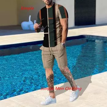 Летняя уличная одежда, мужской спортивный костюм, комплект футболки и шорт, повседневный костюм, модный наряд, мужская уличная одежда больших размеров, мужская одежда S