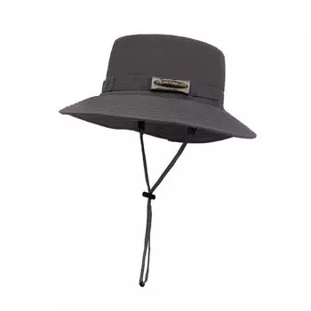 Летняя уличная солнцезащитная шляпа для мужчин и женщин, солнцезащитная шляпа рыбака с завязками, быстросохнущая шляпа для кемпинга, альпинизма, рыбалки серый