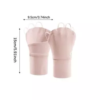 Летняя универсальная солнцезащитная перчатка для гольфа с высокой эластичностью, прочная и удобная защита рук One Size розовый