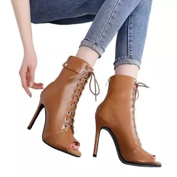 Летняя вечеринка Женщина Сексуальные шпильки Высокие каблуки Женские латинские танцы каблуки обувь Hollow For Женские сапоги Латинский Офис Бальные 35