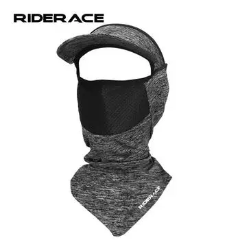 Летняя велосипедная шапка, велосипедная шелковая повязка на голову, маска для спорта на открытом воздухе, дышащая Балаклава, женская, мужская, для бега, рыбалки, головной убор, маска чёрный