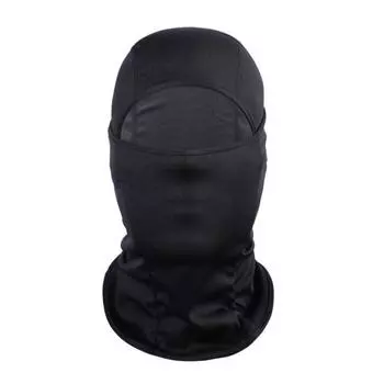 Летняя велосипедная защита для лица, шейный платок, ветрозащитный, защита от ультрафиолета, дышащий, мужской и женский уличный шарф, шапка, балаклава, капюшон чёрный