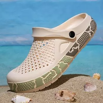 Летняя верхняя одежда, модные модные нескользящие тапочки с мягкой подошвой, мужские тапочки 36-37 чёрный